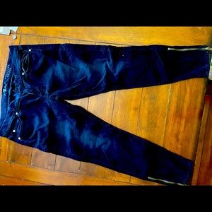 NWT 7 For All Mankind corduroy cropped jeans